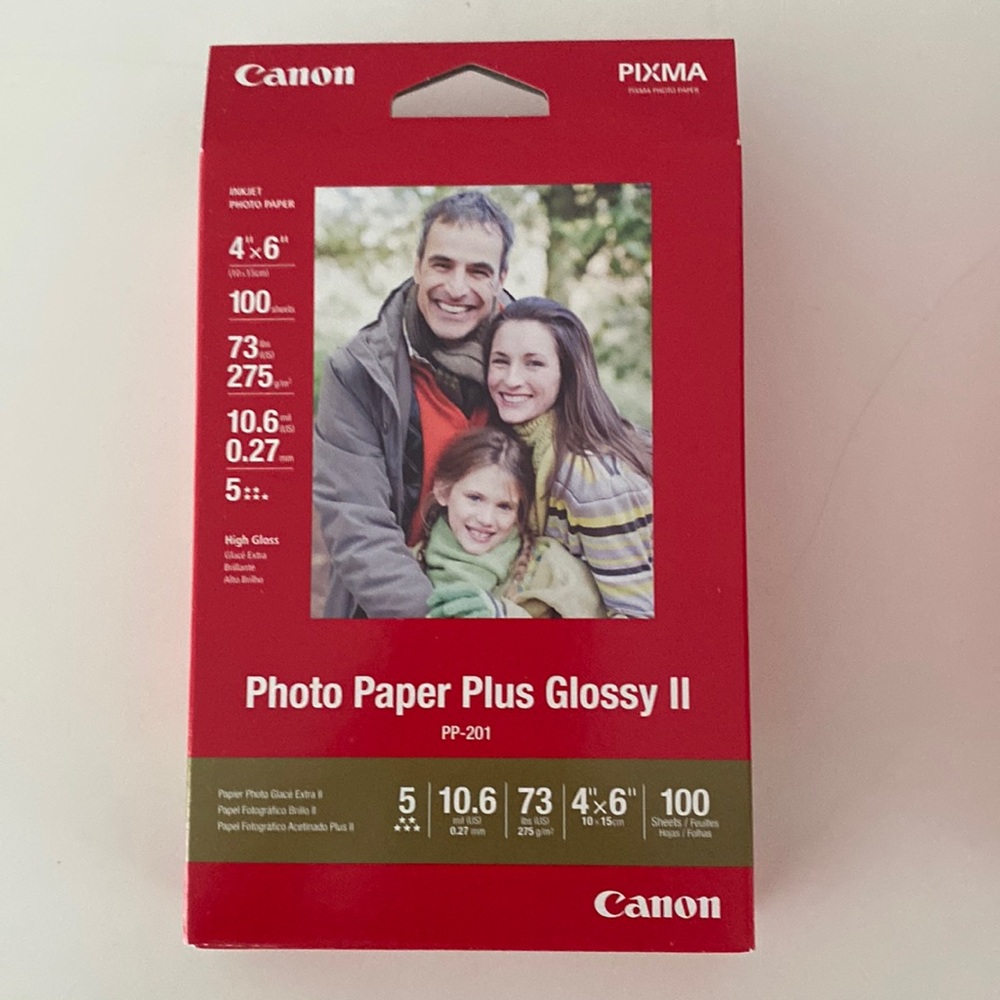 Canon Photo Paper Plus Glossy II 4 x 6